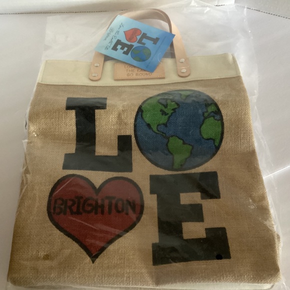 NWT Brighton Tote Bag “Love the Earth” - Picture 3 of 4